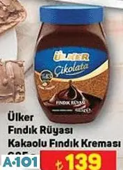 ÜLKER FINDIK RÜYASI KAKAOLU FINDIK KREMASI 625 G